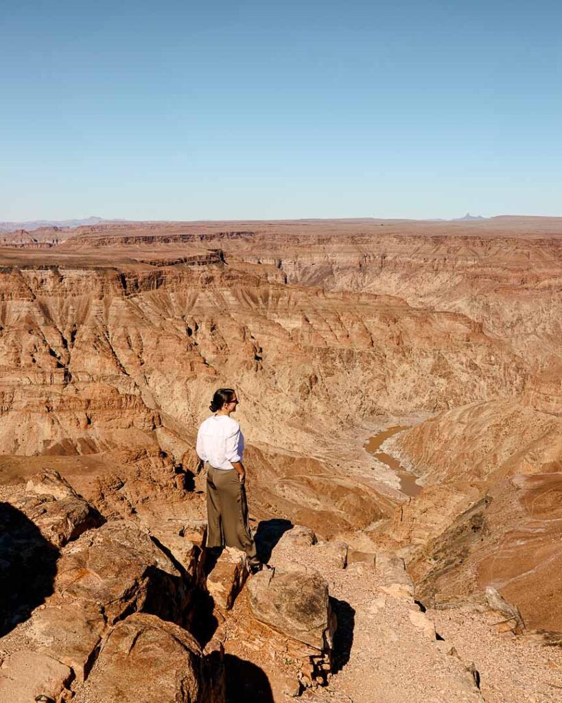 hikers viewpoint fish river canyon