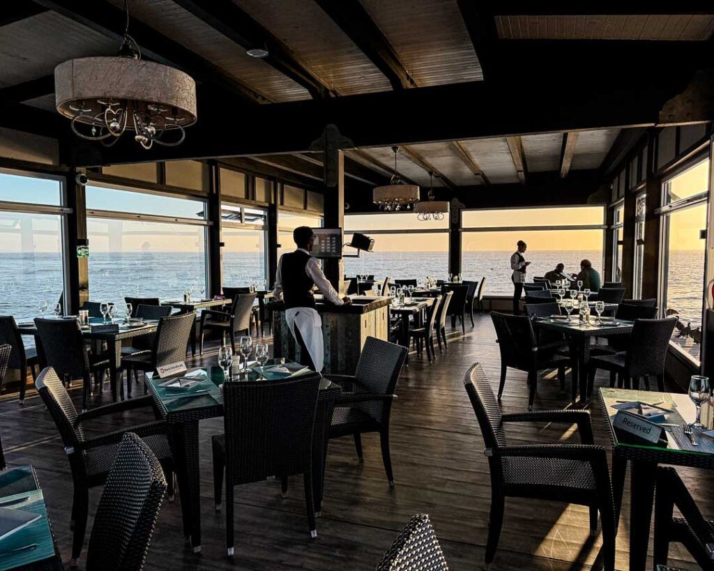 jetty 1905 restaurant von innen in swakopmund