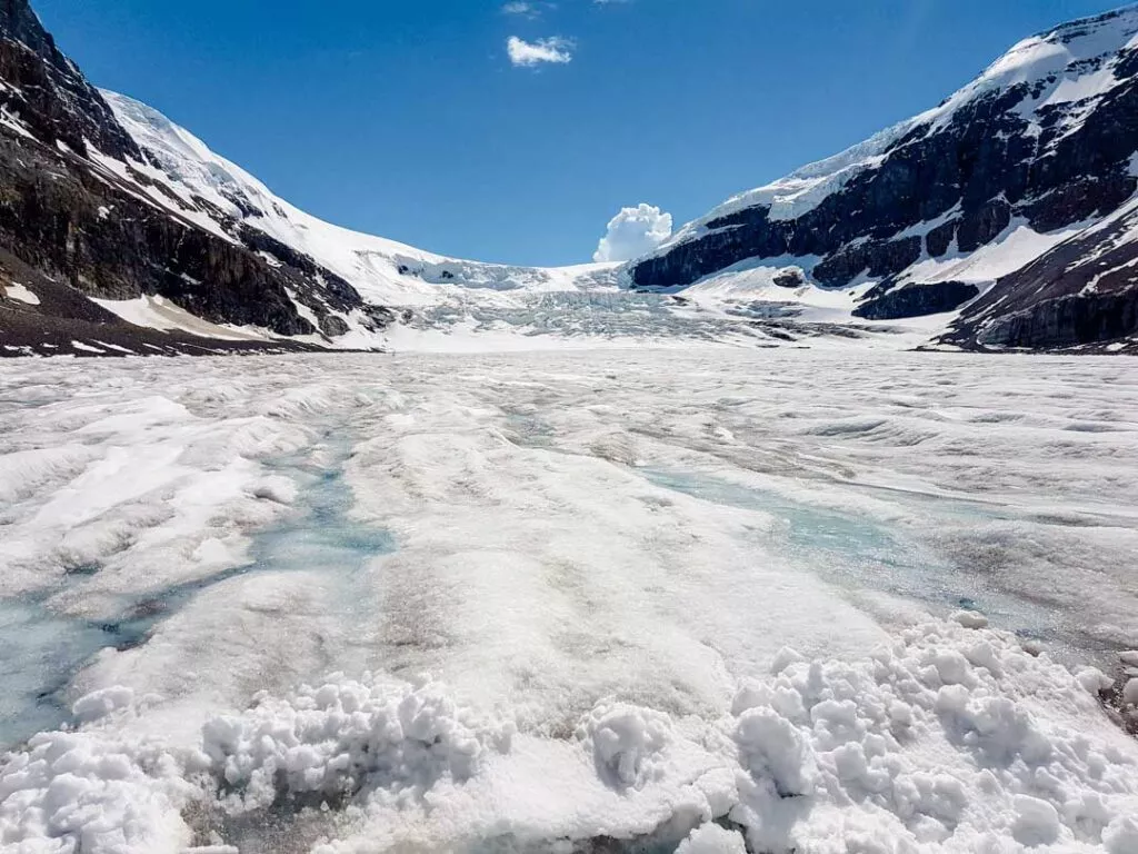 Kanada Aussicht Auf Den Athabasca Gletscher