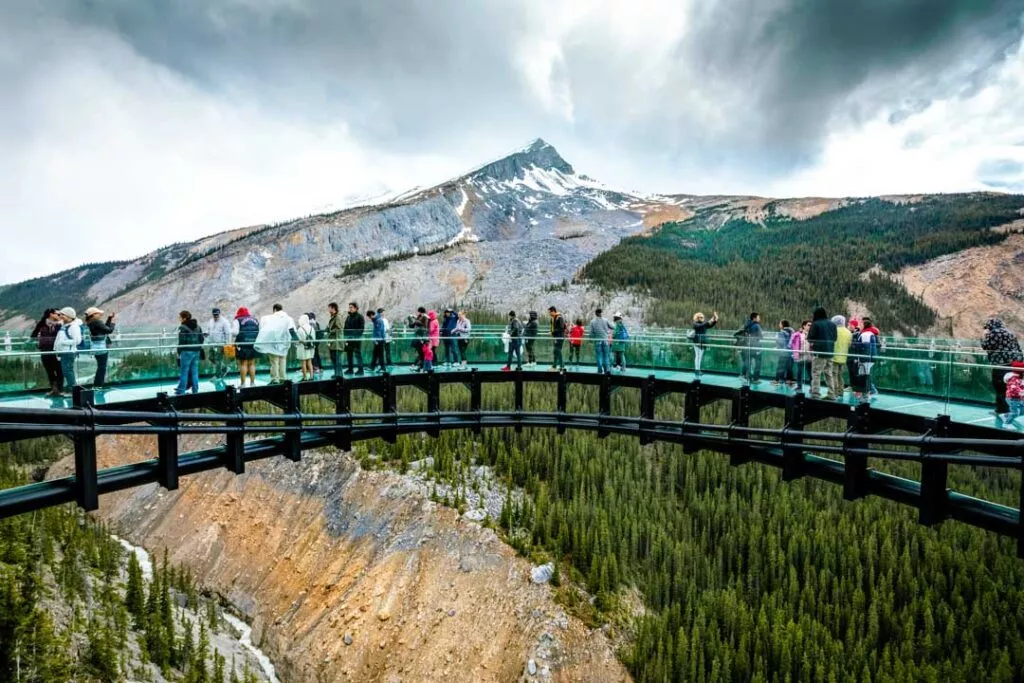 Kanada Skywalk Mit Blick Aufs Sunwapta Tal 2