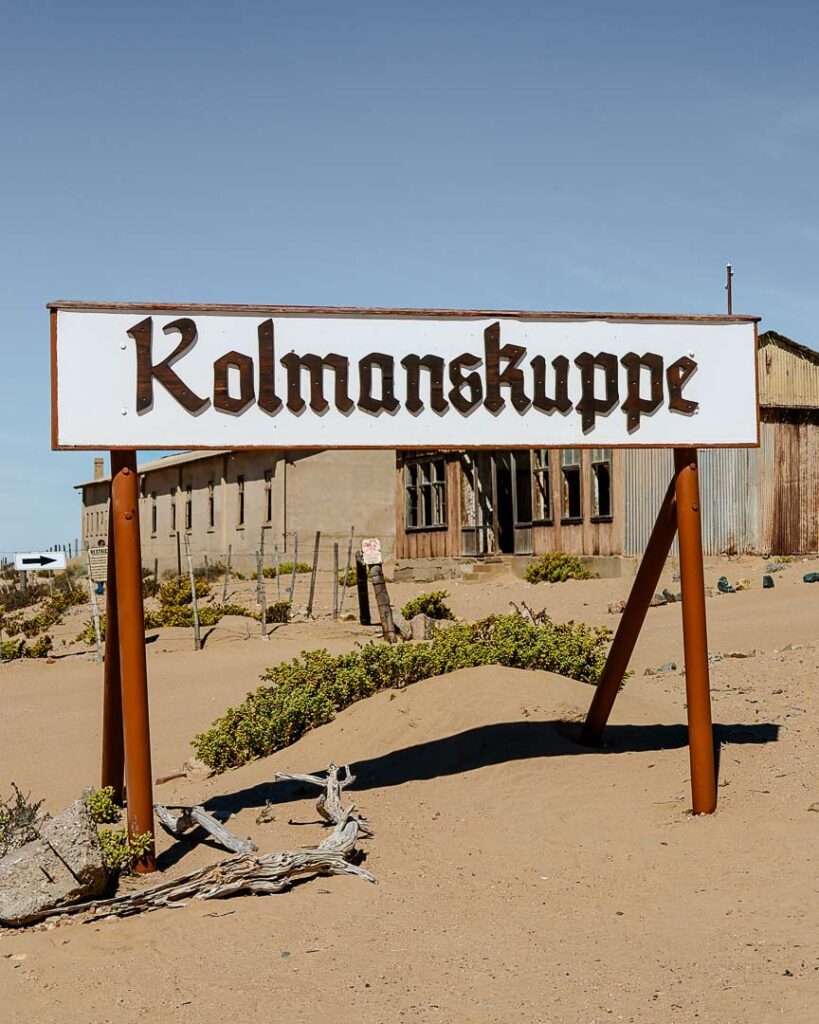 kolmanskuppe ortschild