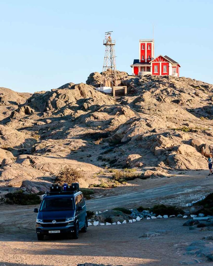 leuchtturm beim shark point luederitz namibia
