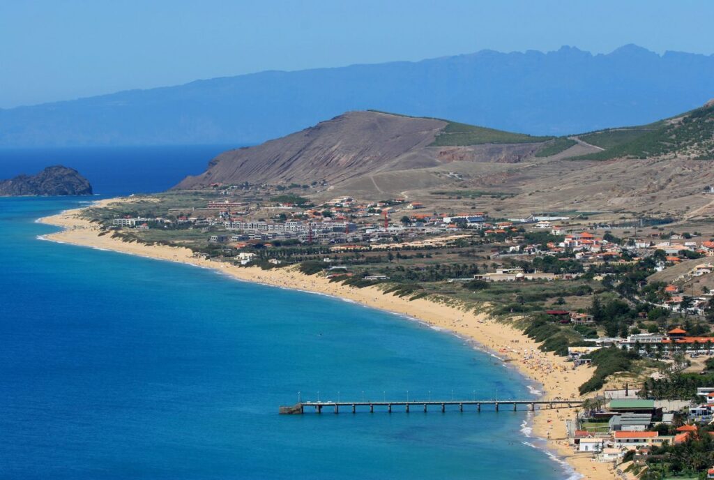 madeira blick auf porto santo