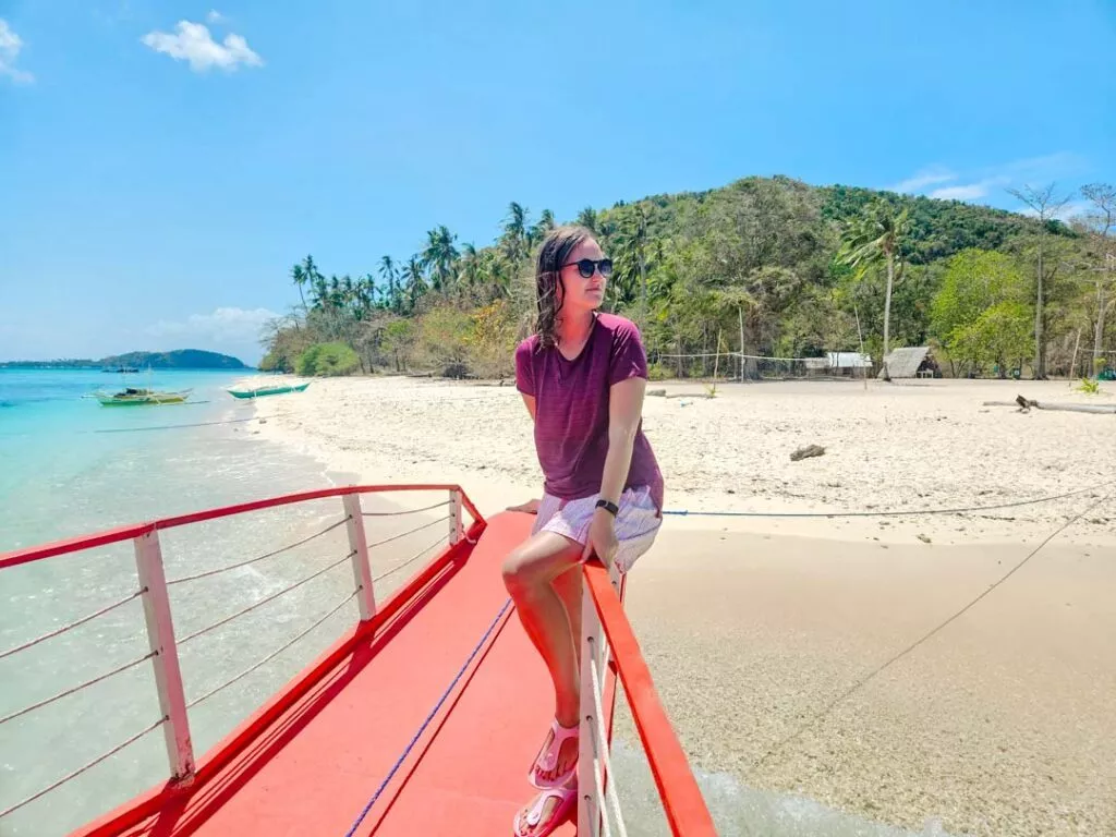 philippinen el nido coron tour stopp auf insel