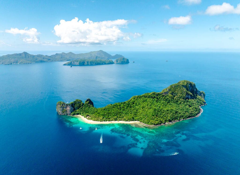 Philippinen El Nido Helicopter Island Von Oben