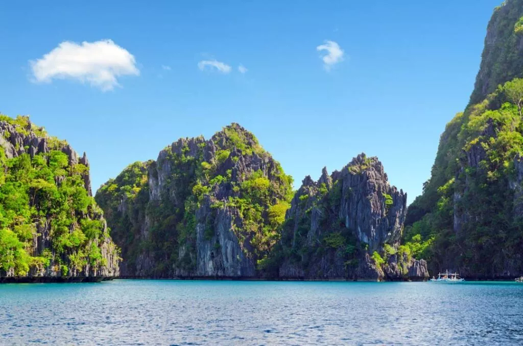 philippinen el nido kalksteinfelsen