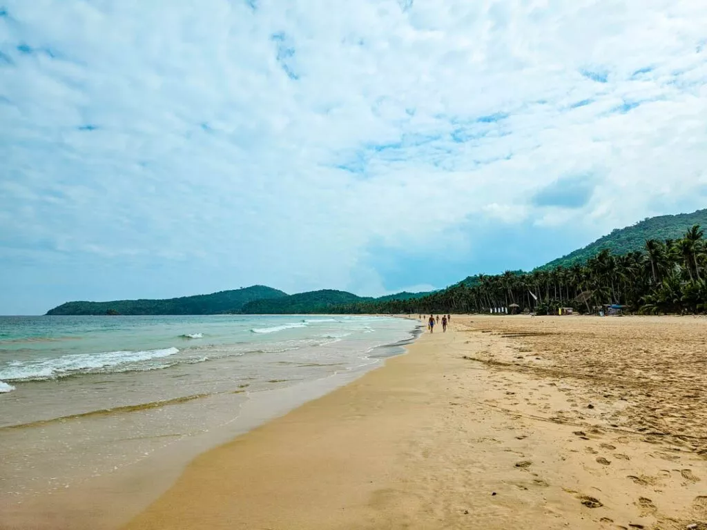 philippinen el nido nacpan beach
