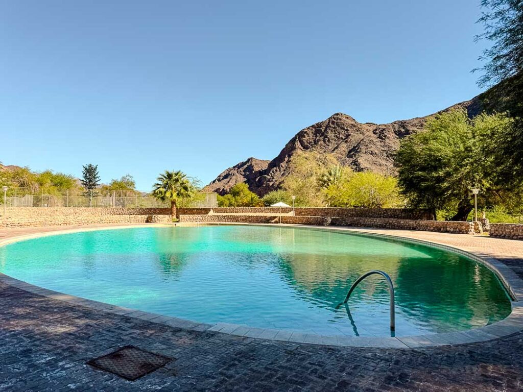 pool bei den hot springs fish river canyon namibia