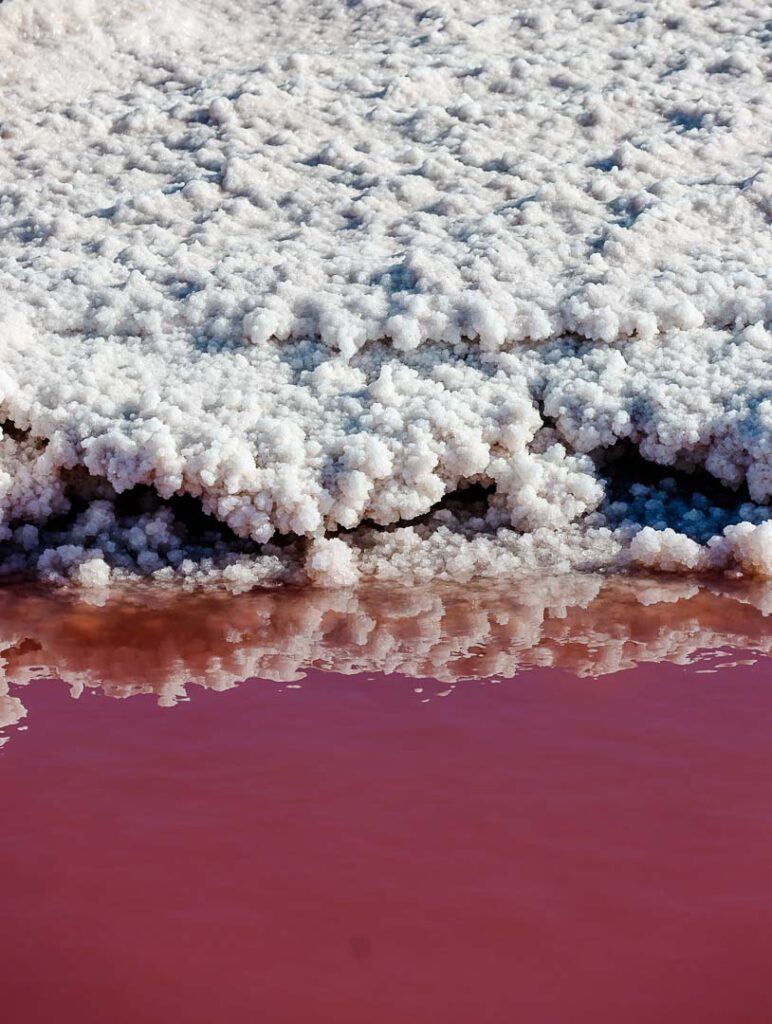 salzmine mit pinkem see kajaktour in walvis bay