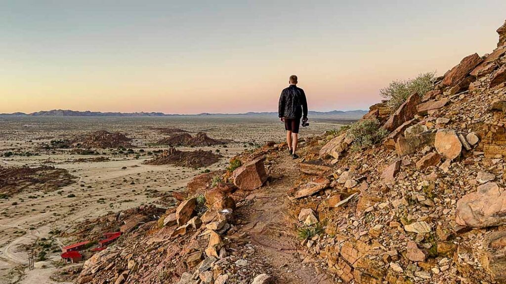 sonnenaufgangswanderung beim gondwana canyon village