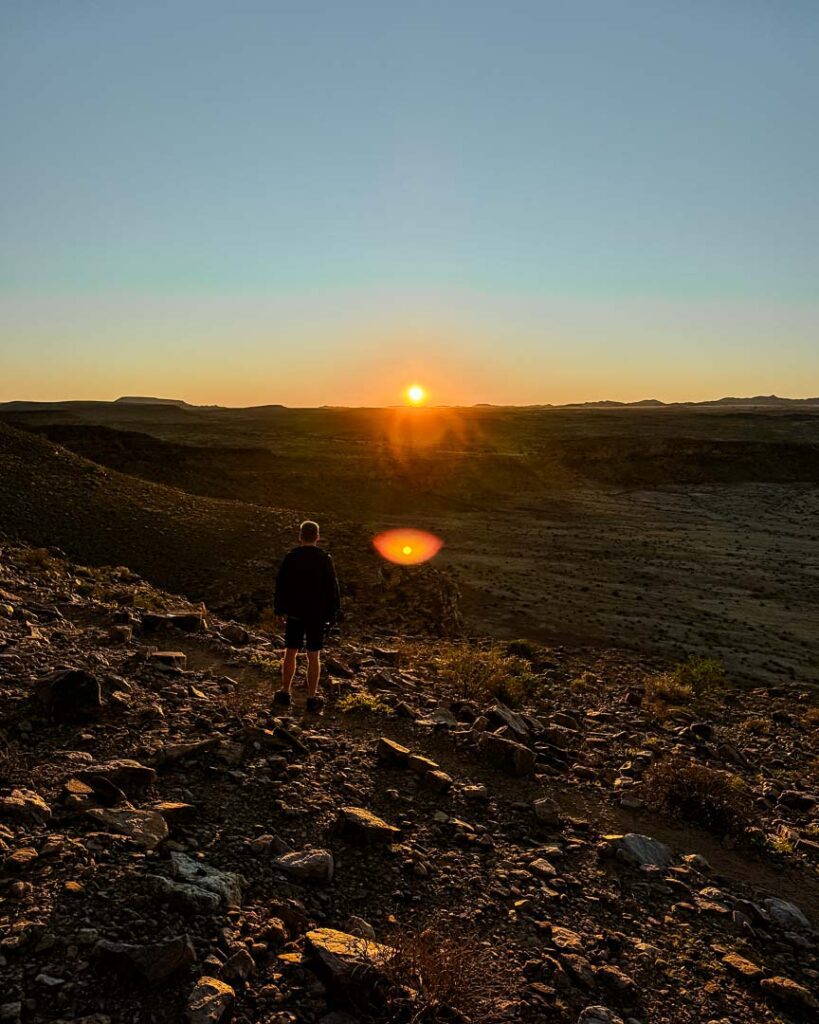 sonnenaufgangswanderung beim gondwana canyon village 2