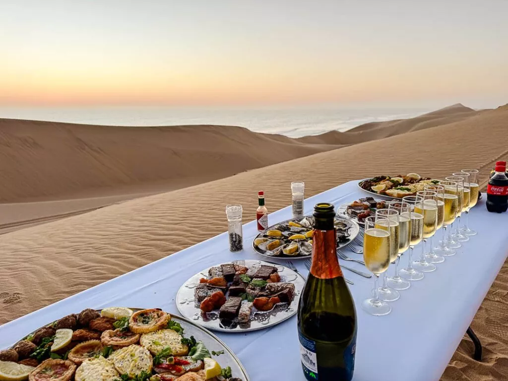 sunset picknick bei sandwich harbour tour Sunset Picknick bei Sandwich Harbour Tour