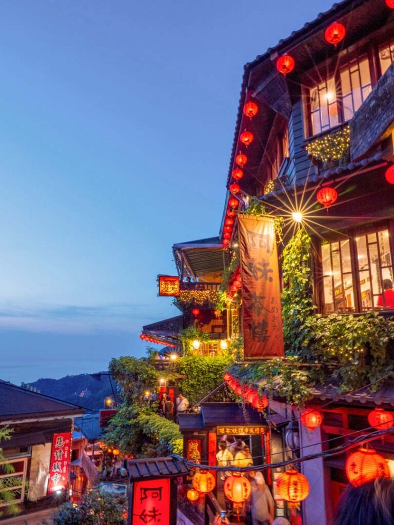 Taiwan Juifen bei Dämmerung