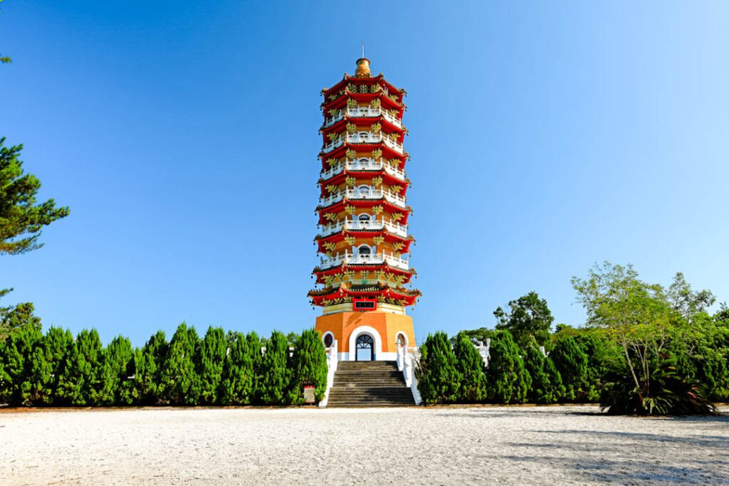 Taiwan Sonne-Mond-See Ci'en Pagode