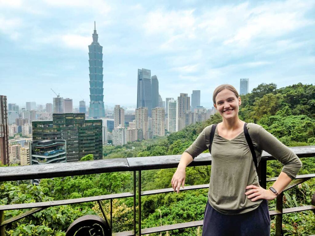 Taiwan Taipeh Aussicht vom Elephant Mountain