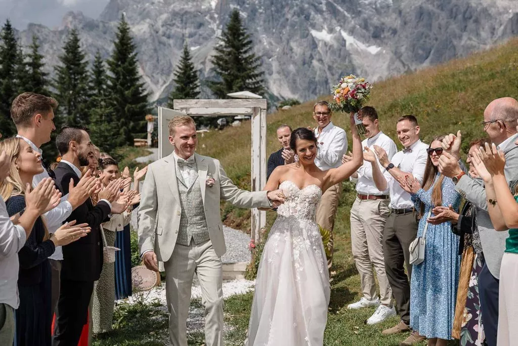 Unsere Hochzeit in den Bergen in Österreich