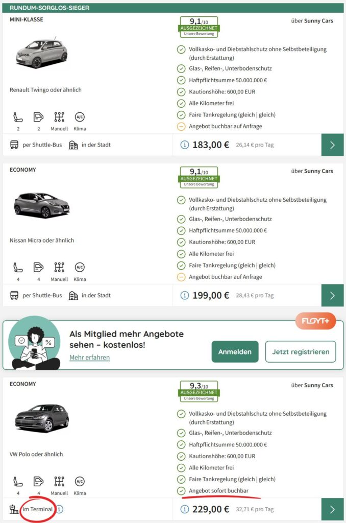Madeira_Übersicht Billiger Mietwagen_neu