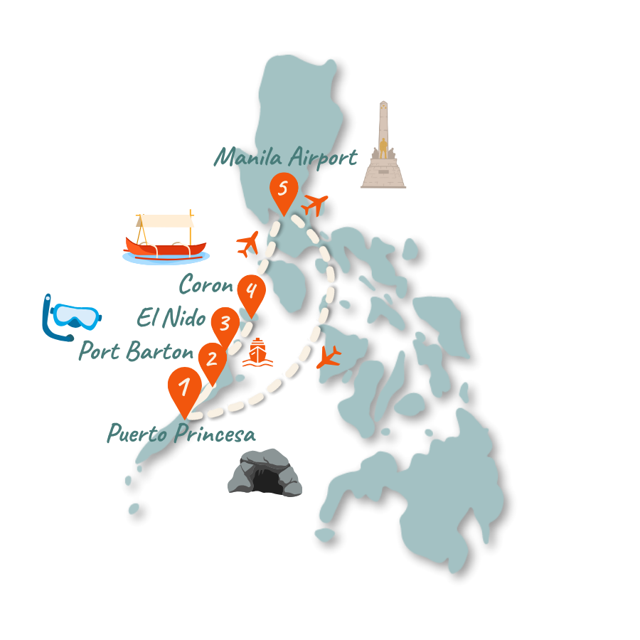 Philippinen Route 2 Wochen Karte 01