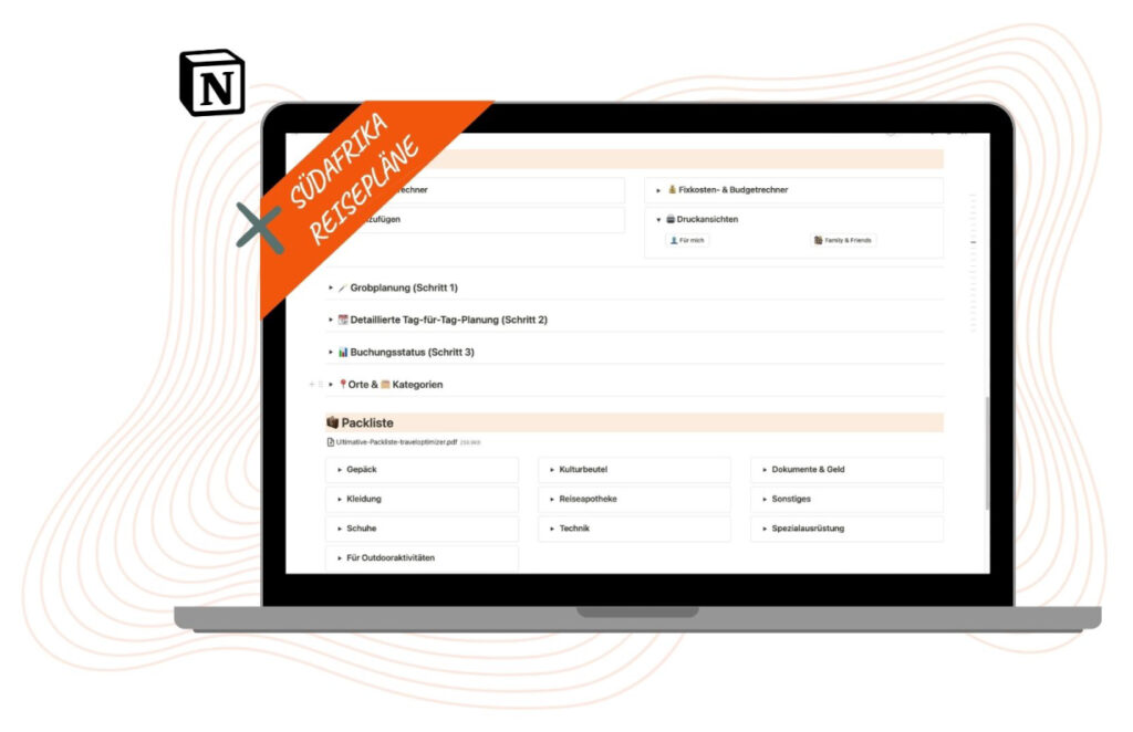 Suedafrika Reiseplaner Mockup 2 Suedafrika Reiseplaner Mockup 2