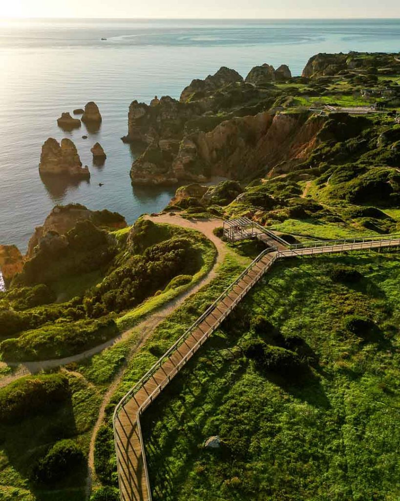 Holzstege bei Ponta da Piedade in Lagos