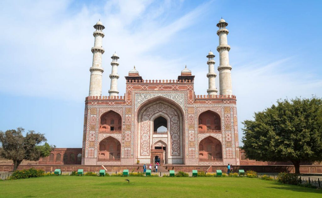 Indien Agra Akbar Mausoleum