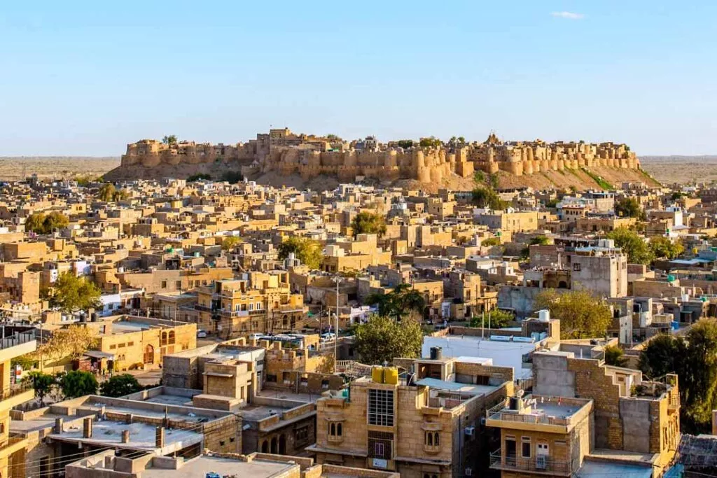 indien jaisalmer fort von weitem