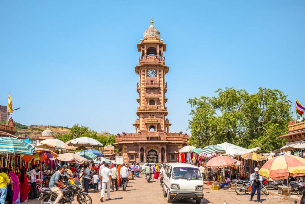 Indien Jodhpur Uhrenturm