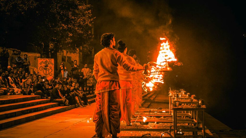 Indien Pushkar Aarti Zeremonie