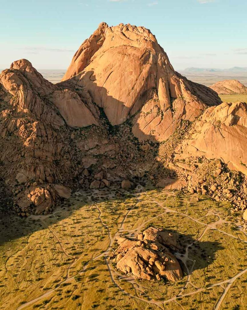 landschaft rund um grosse spitzkoppe namibia