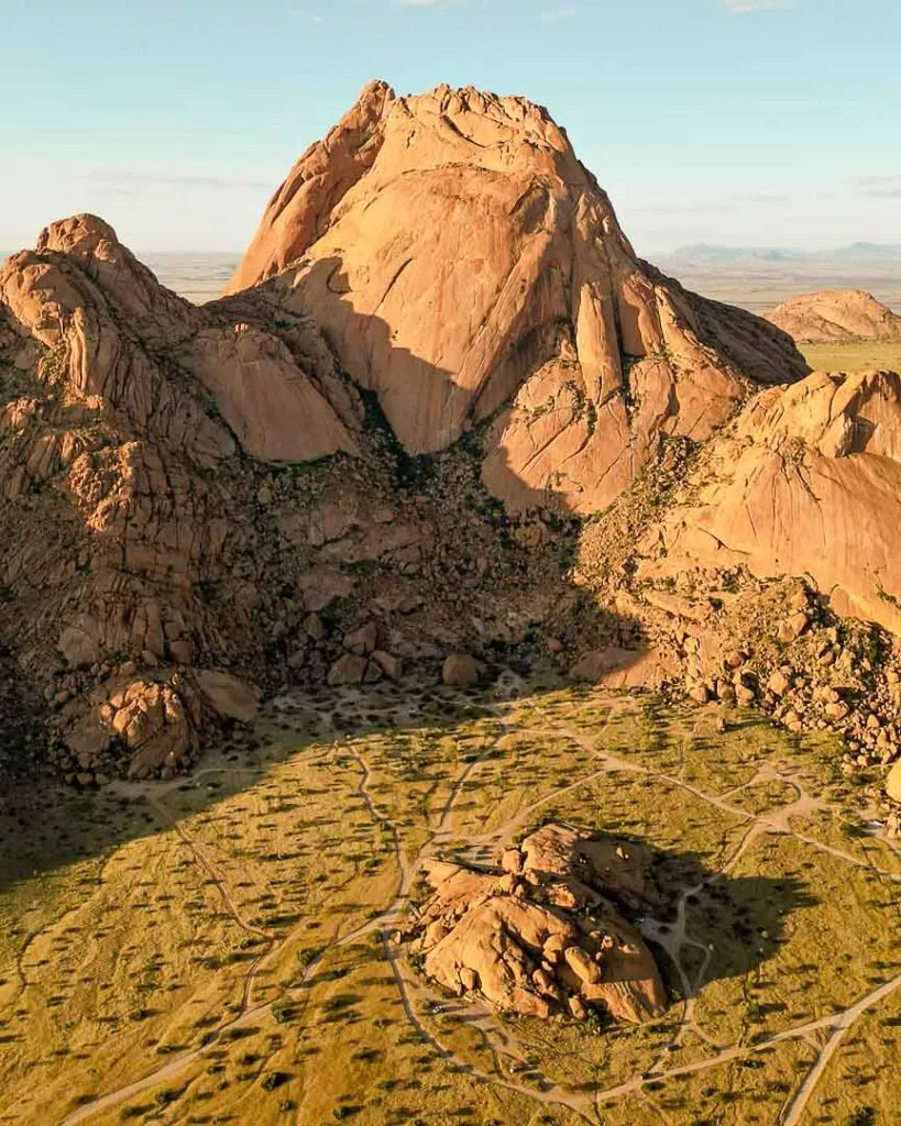 landschaft rund um grosse spitzkoppe namibia