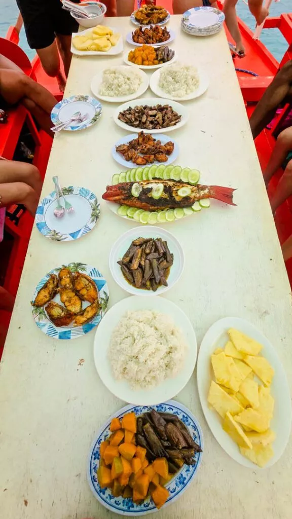 philippinen bootstour essen