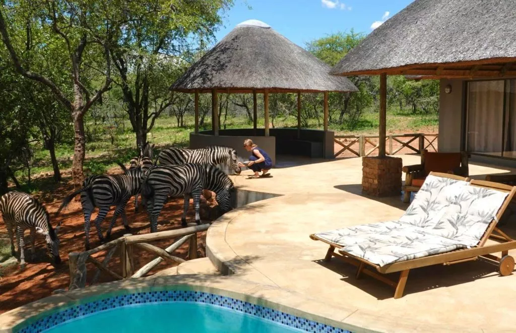 suedafrika kruger nationalpark marloth park terasse der unterkunft