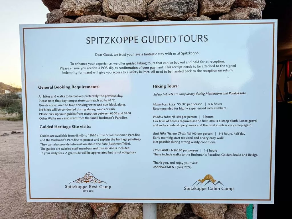 uebersicht spitzkoppe guided tours