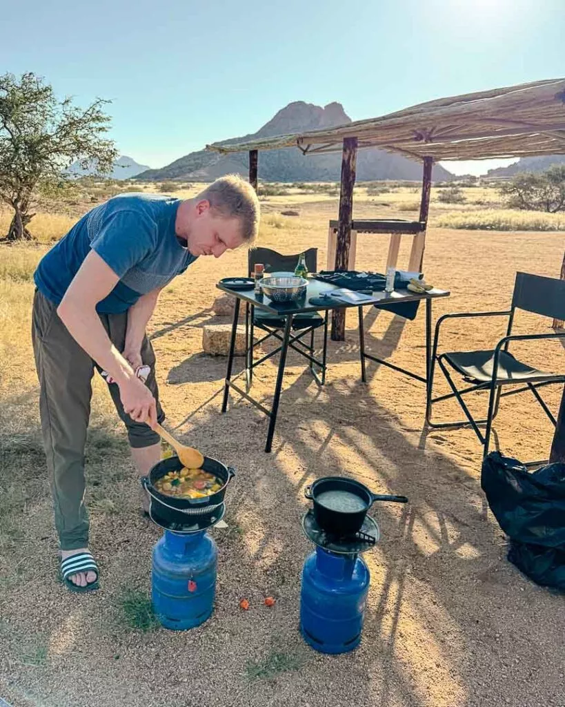 wir kopchen selber auf dem campingplatz spitzkoppe wir kopchen selber auf dem campingplatz spitzkoppe