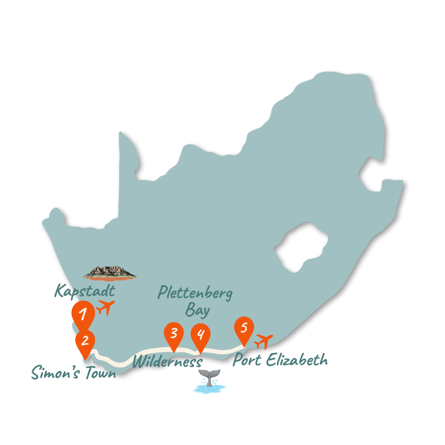 Suedafrika Route 10 Tage Karte neu 01 Suedafrika Route 10 Tage Karte neu 01