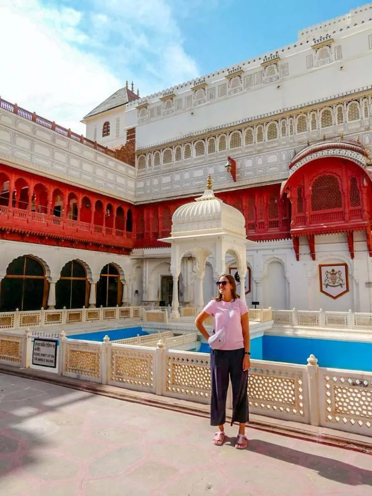 Tag 4 Indien Bikaner Junagarh Fort drinne
