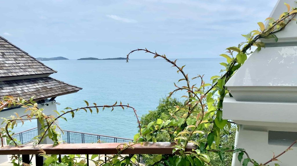 aussicht beim lad koh viewpoint auf koh samui in thailand