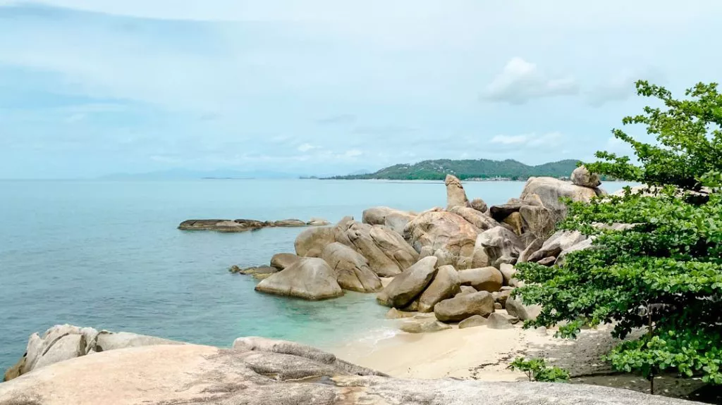 Grandfather and Grandmother Rocks (Hin Ta Hin Yai) auf Koh Samui Thailand