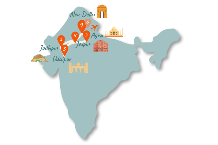 Indien_Route_2-Wochen_Karte_02