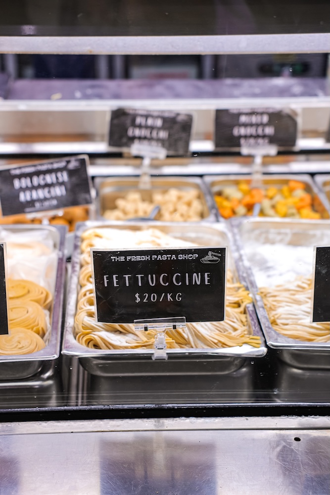 melbourne australien fettuccine auf dem markt