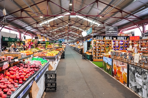 melbourne australien halle im queen victoria markt