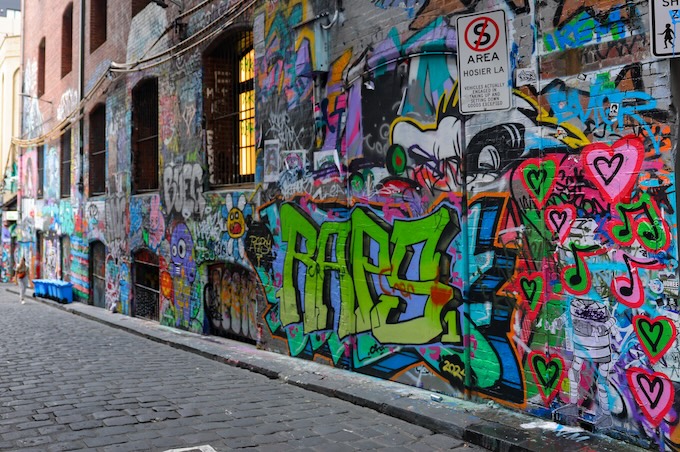 melbourne australien hosier lane graffitis