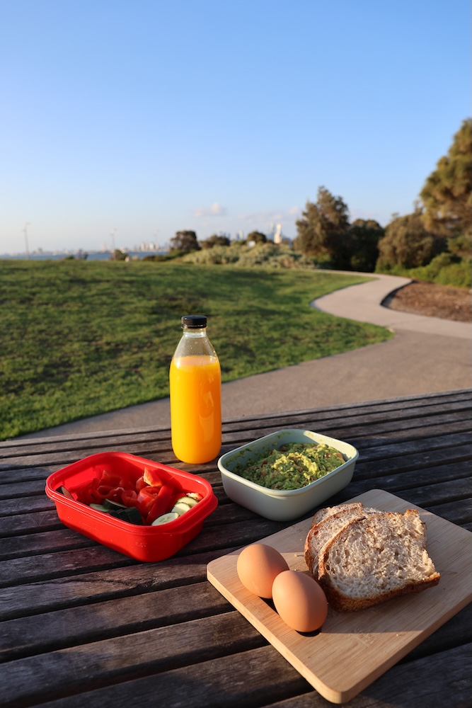 melbourne australien picknick am point ormond lookout