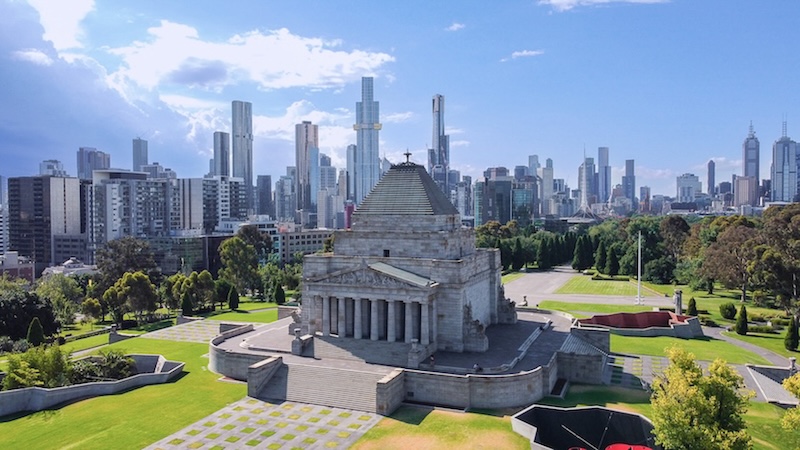 melbourne australien shrine of remembrance
