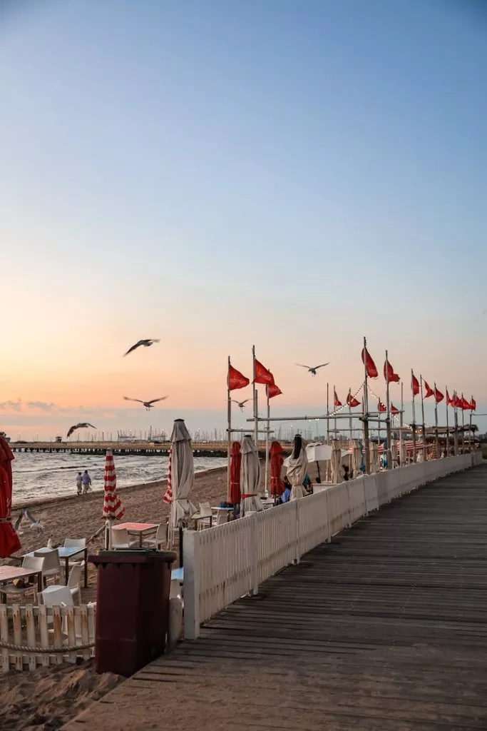 melbourne australien strandpromenade am st kilda