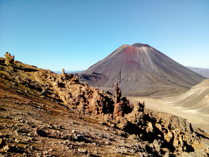 neuseeland tongariro nationalpark aussicht auf vulkan