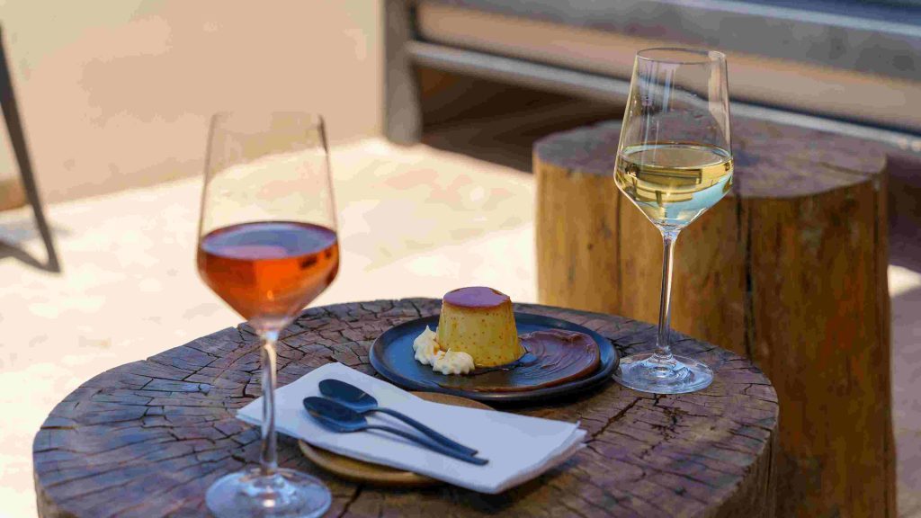 Südafrika_Plett Wine Route_Wein und Nachtisch