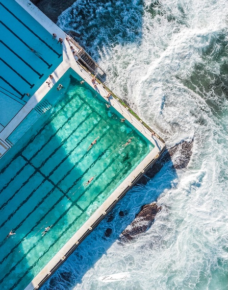 sydney highlights bondi icebergs pool von oben