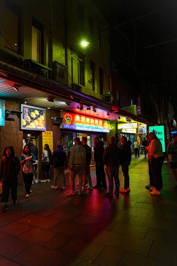 sydney highlights chinatown am abend