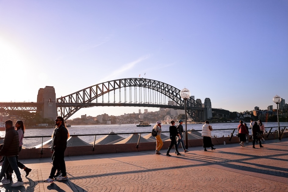 sydney highlights promenade bei harbour bridge